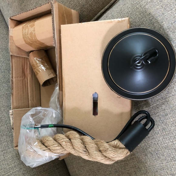 Pottery Barn Rope Pendant Lighting Fixture (1) - Picture 6 of 6